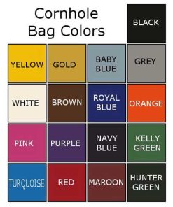cornhole bags colors