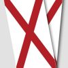 Alabama Flag Cornhole Wrap