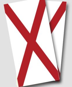 Alabama Flag Cornhole Wrap