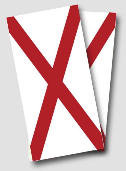 Alabama Flag Cornhole Wrap