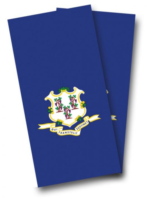 Connecticut Flag Cornhole Wrap