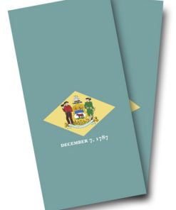 Delaware Flag Cornhole Wrap
