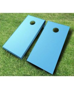 painted cornhole boards baby blue