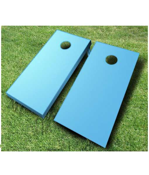 painted cornhole boards baby blue