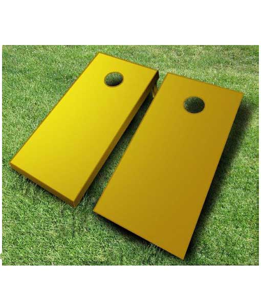 painted cornhole boards gold
