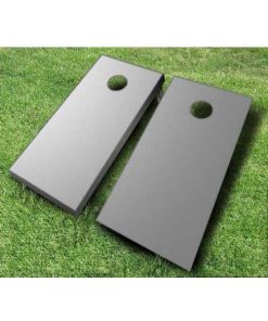 painted cornhole boards grey