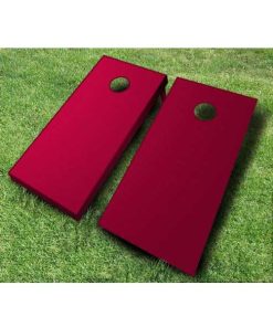 painted cornhole boards maroon