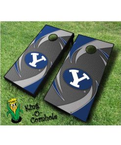 Brigham Young BYU NCAA cornhole boards Swoosh