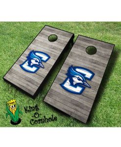 Creighton Bluejays NCAA cornhole boards Distressed