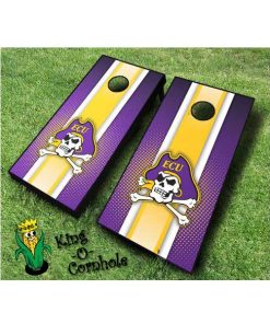 East Carolina Pirates NCAA cornhole boards Stripe