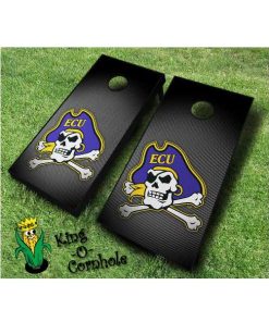 East Carolina Pirates NCAA cornhole boards Slanted