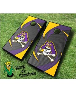 East Carolina Pirates NCAA cornhole boards Swoosh