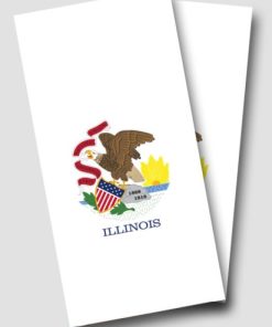 Illinois Flag Cornhole Wrap