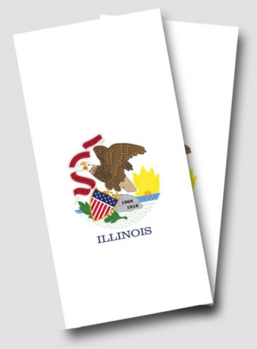 Illinois Flag Cornhole Wrap