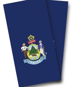 Maine Flag Cornhole Wrap