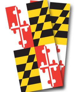 Maryland Flag Cornhole Wrap