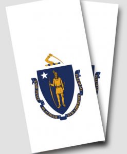 Massachusetts Flag Cornhole Wrap