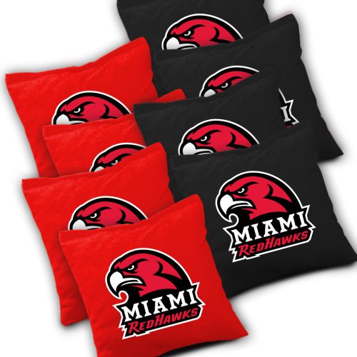 Miami Redhawks Cornhole Bags Set of 8