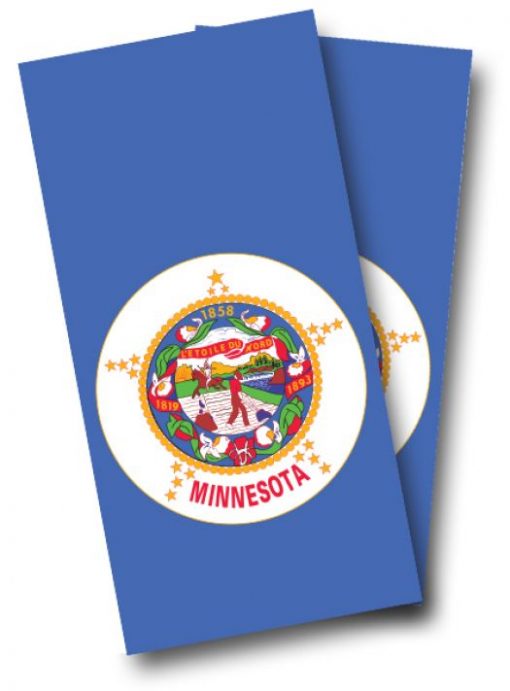 Minnesota Flag Cornhole Wrap