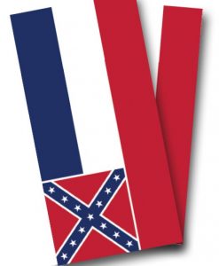 Mississippi Flag Cornhole Wrap