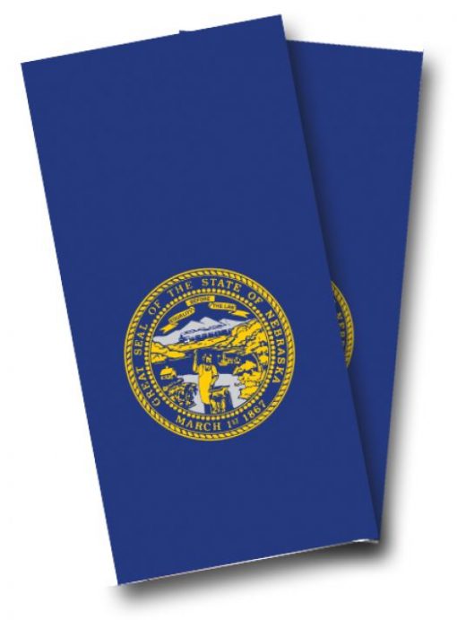 Nebraska Flag Cornhole Wrap