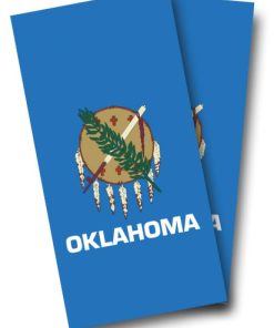 Oklahoma Flag Cornhole Wrap