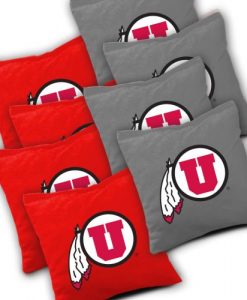 Utah Utes Cornhole Bags Set of 8