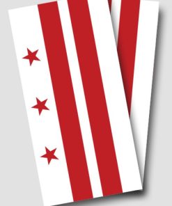 Washington DC Flag Cornhole Wrap