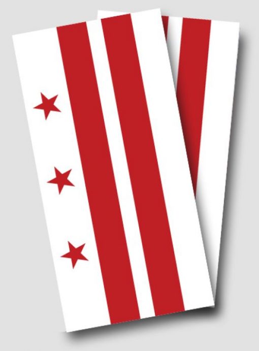 Washington DC Flag Cornhole Wrap