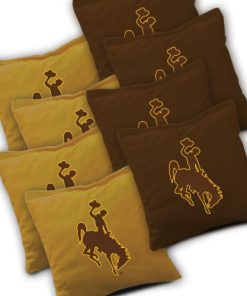 Wyoming Cowboys Cornhole Bags Set of 8