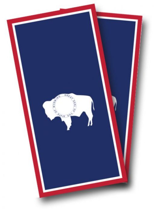 Wyoming Flag Cornhole Wrap