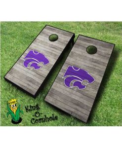 kansas state wildcats NCAA cornhole boards Distressed