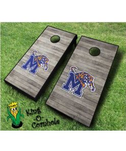 memphis tigers NCAA cornhole boards distressed