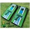 tulane green wave NCAA cornhole boards Stripe