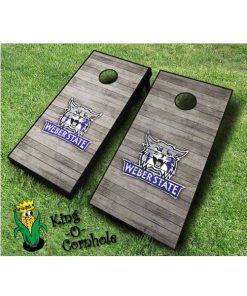weber state wildcats NCAA cornhole boards Distressed