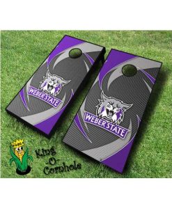 weber state wildcats NCAA cornhole boards Swoosh