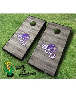 western carolina catamounts NCAA cornhole boards Slanted