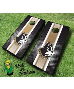 wofford terriers NCAA cornhole boards-Stripe
