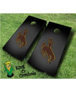 wyoming cowboys NCAA cornhole boards Slanted