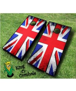 Punk British Flag Cornhole Boards